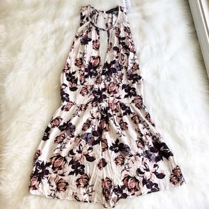 Kylie and Kendall Purple Floral Romper